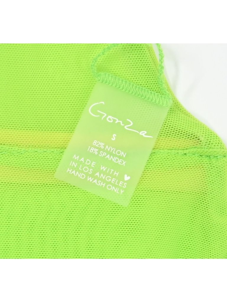 Gonza Lourdes Bikini Top In Neon Green — image 3 of 3